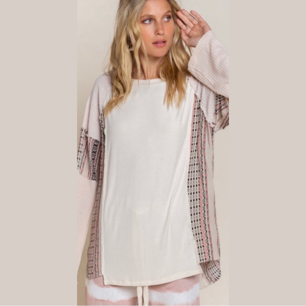 POL Mix It Up in Comfy Thermal Knit Top! - Picture 5 of 7